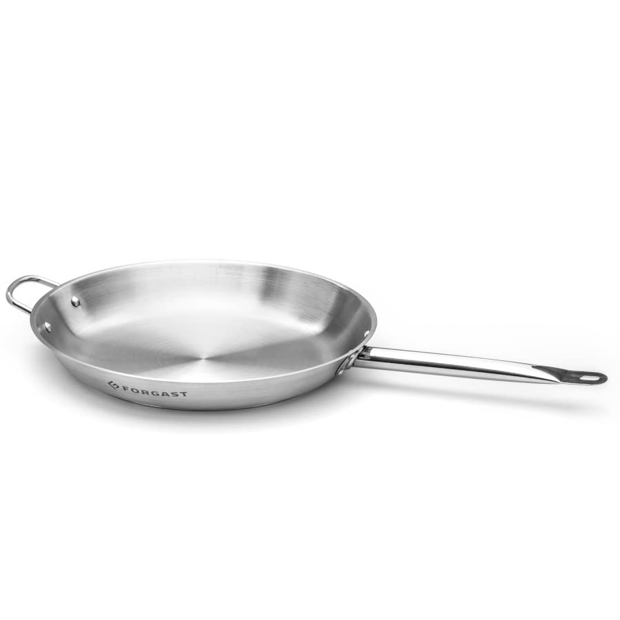 Сковорода Forgast Диаметр 36 см Сатиновая Стальная сковорода Нержавеющая сталь Индукция Газ Электрика Посудомоечная машина Подходит для индукционных плит, фото №2 Сковорода Forgast Диаметр 36 см Сатиновая Стальная сковорода Нержавеющая сталь Индукция Газ Электрика Посудомоечная машина Подходит для индукционных плит, фото №2