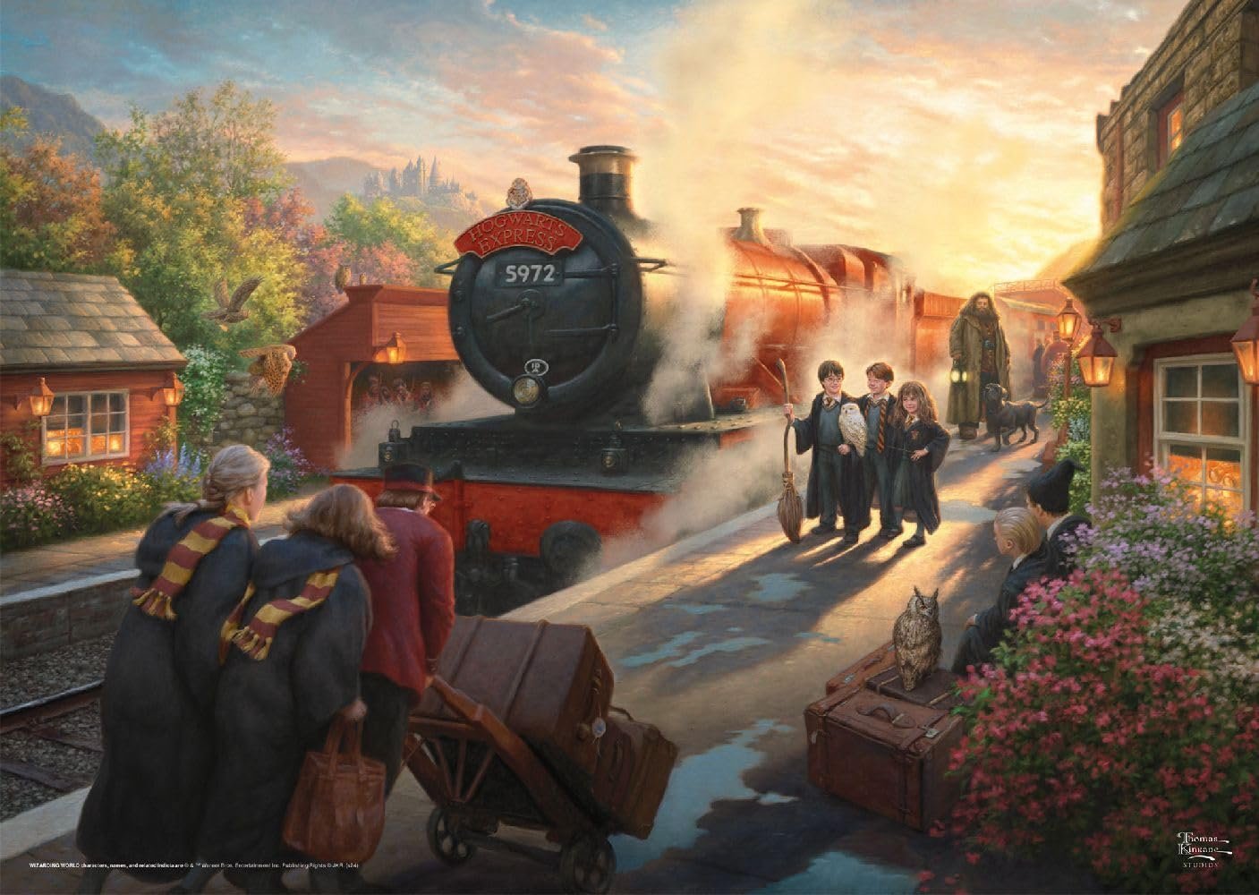 Пазл Schmidt Spiele 58428 Thomas Kinkade Wizarding World Harry Potter Hogwarts Express 1000 элементов, фото №3 Пазл Schmidt Spiele 58428 Thomas Kinkade Wizarding World Harry Potter Hogwarts Express 1000 элементов, фото №3