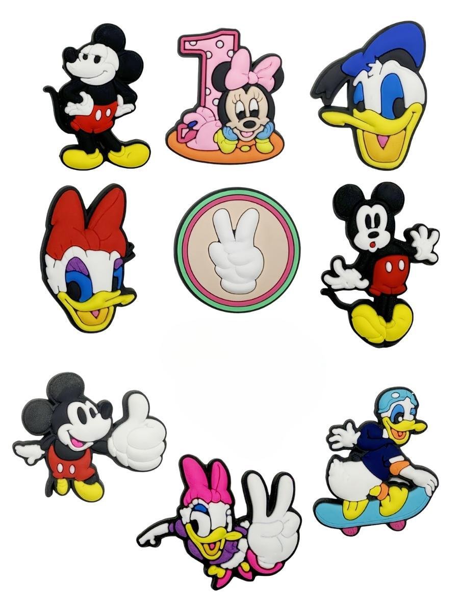 Джибітси Міккі Маус Mickey Mouse Дісней Jibbitz 9 шт аксесуари крокс прикраса Dz_134_3, фото №1
