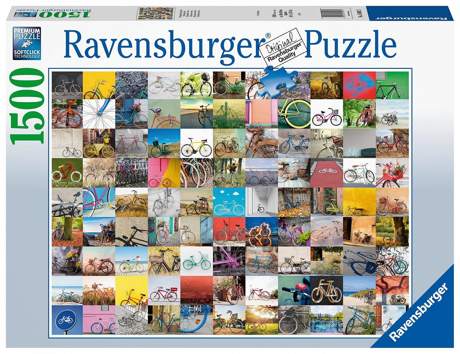 Пазл Ravensburger 16007 16007-99 Bicycles and More 1500 деталей Желтый, фото №2 Пазл Ravensburger 16007 16007-99 Bicycles and More 1500 деталей Желтый, фото №2