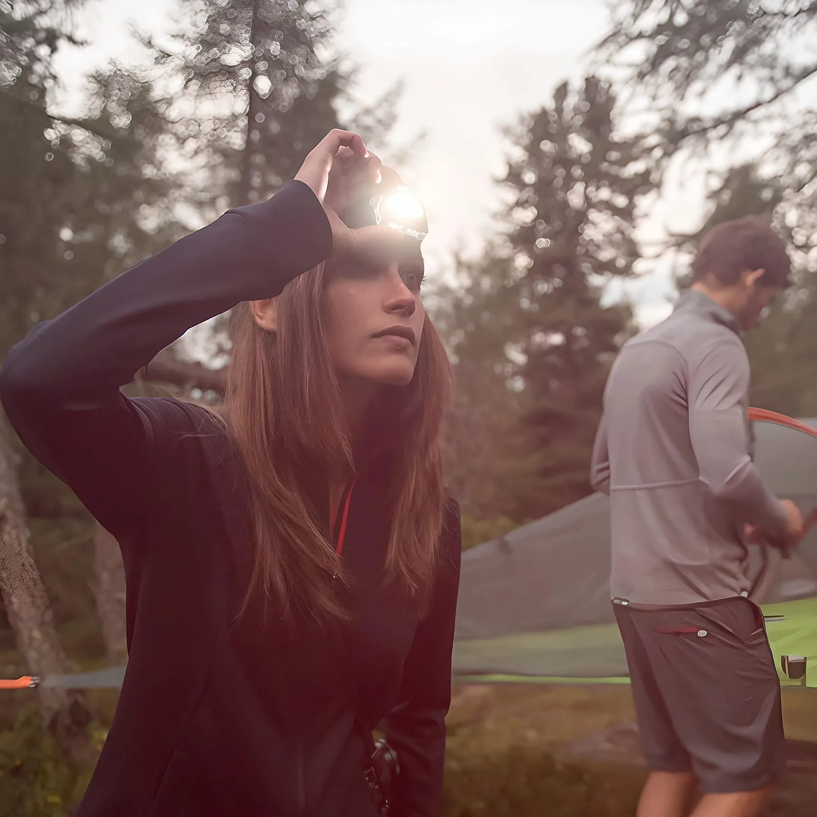 Налобний ліхтар Retoo LED, 3 режими освітлення, водонепроникний, легкий, 400 люмен, фото №4