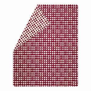 Покривало David Fussenegger Hearts 150 x 200 см Бордовий - Фото 1