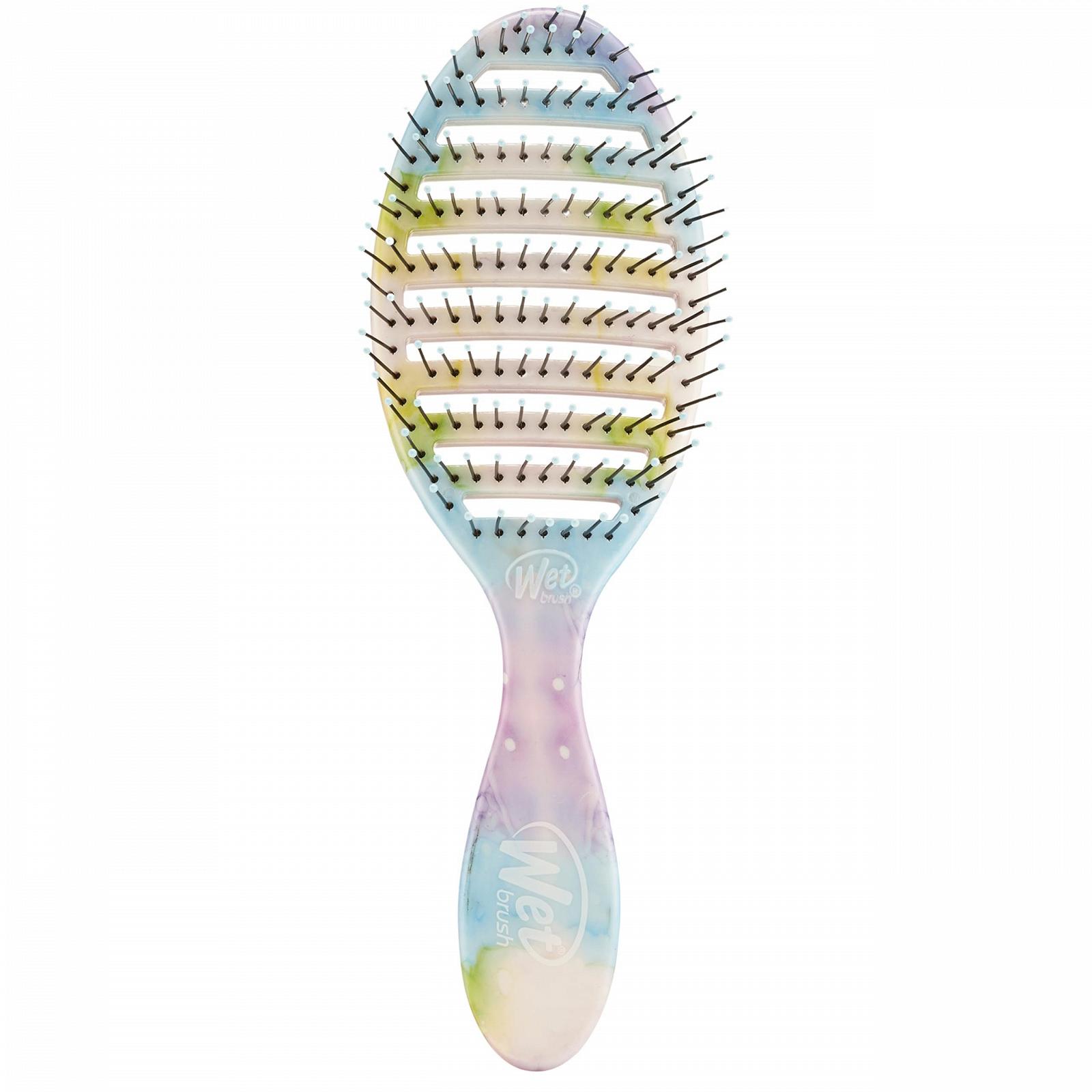 Щітка для волосся WetBrush Speed Dry Detangler з термостійкою щетиною Heatflex і відкритою вентиляцією для швидкого сушіння волосся, для всіх типів волосся, фото №1
