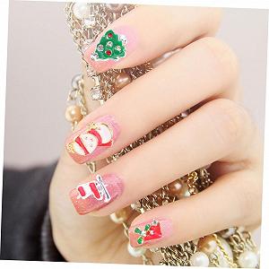 Стразы для ногтей Рождественские 4 коробки, украшения для ногтей с оленями, наклейки для лака, стразы, DIY аксессуары для наклеек на ногти, ассорти аппликации для ногтей 3D synthetic.ua - Фото 1