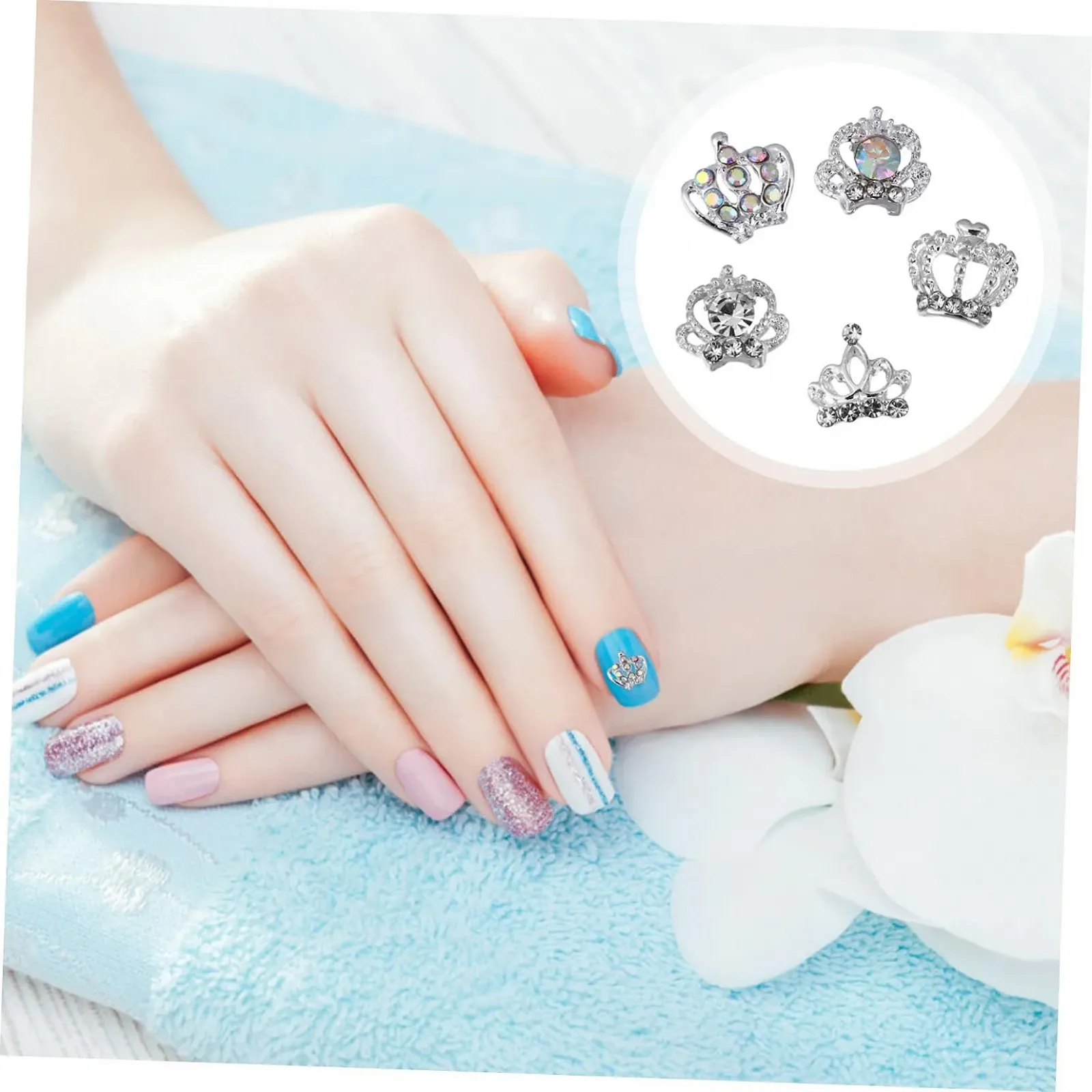 50 шт, стрази для манікюру, аксесуари для DIY прикрас, фото №4