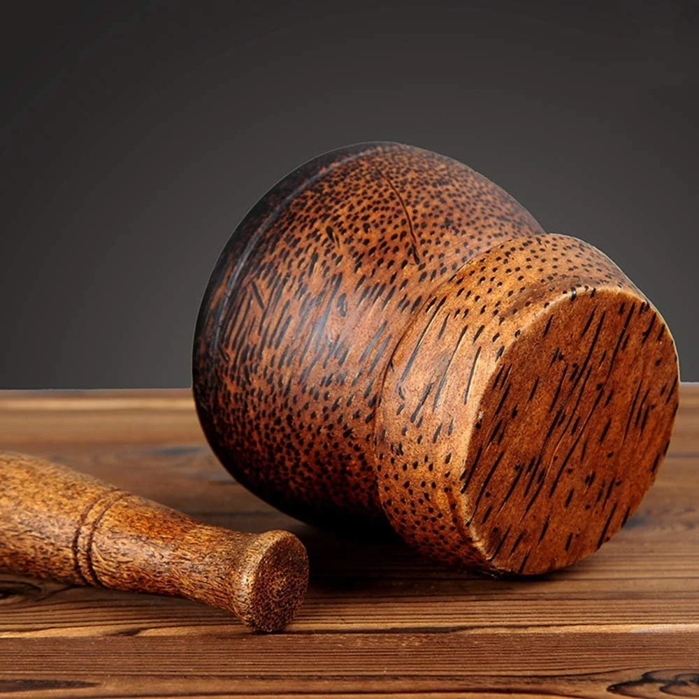 Дерев'яний Млинок для спецій та перцю з товкачиком, фото №6