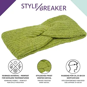 Вязаная на голову повязка styleBREAKER 04026072 цена на synthetic.ua - Фото 1 Вязаная на голову повязка styleBREAKER 04026072 synthetic.ua - Фото 1