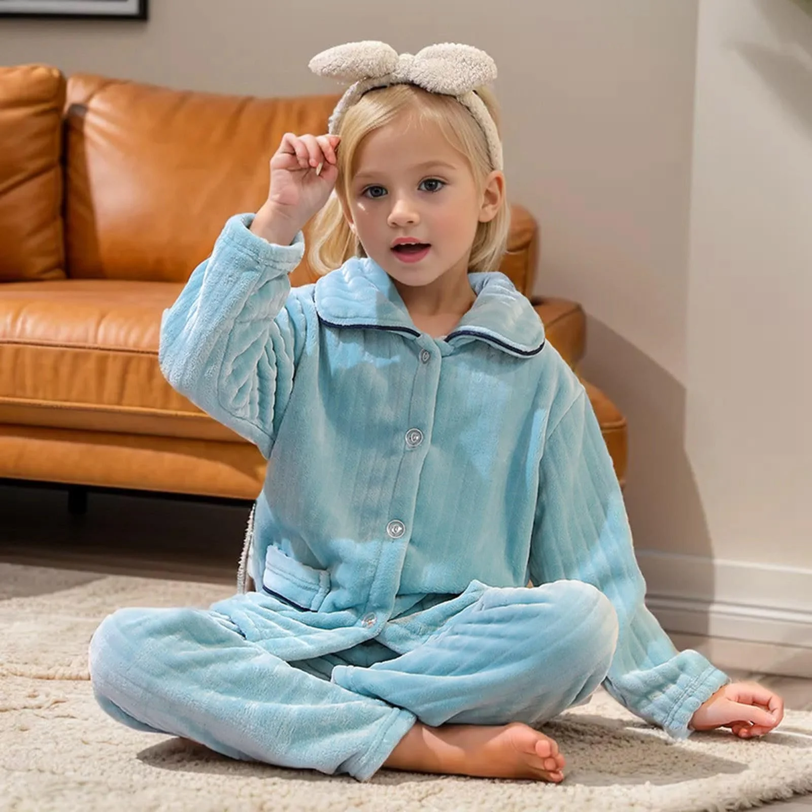 Дитяча піжама для дівчаток та хлопчиків, милий дитячий костюм, фото №3