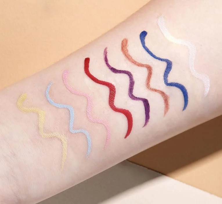 Підводка для очей, стійка до змазування, водостійка, кольорова, фото №4