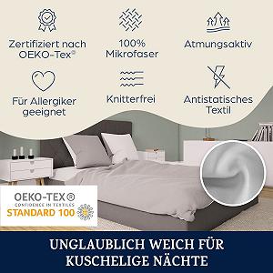 Постільна білизна sleepwise Зима, комплект з 2 предметів, 135 x 200 см, сірий/білий synthetic.ua - Фото 1