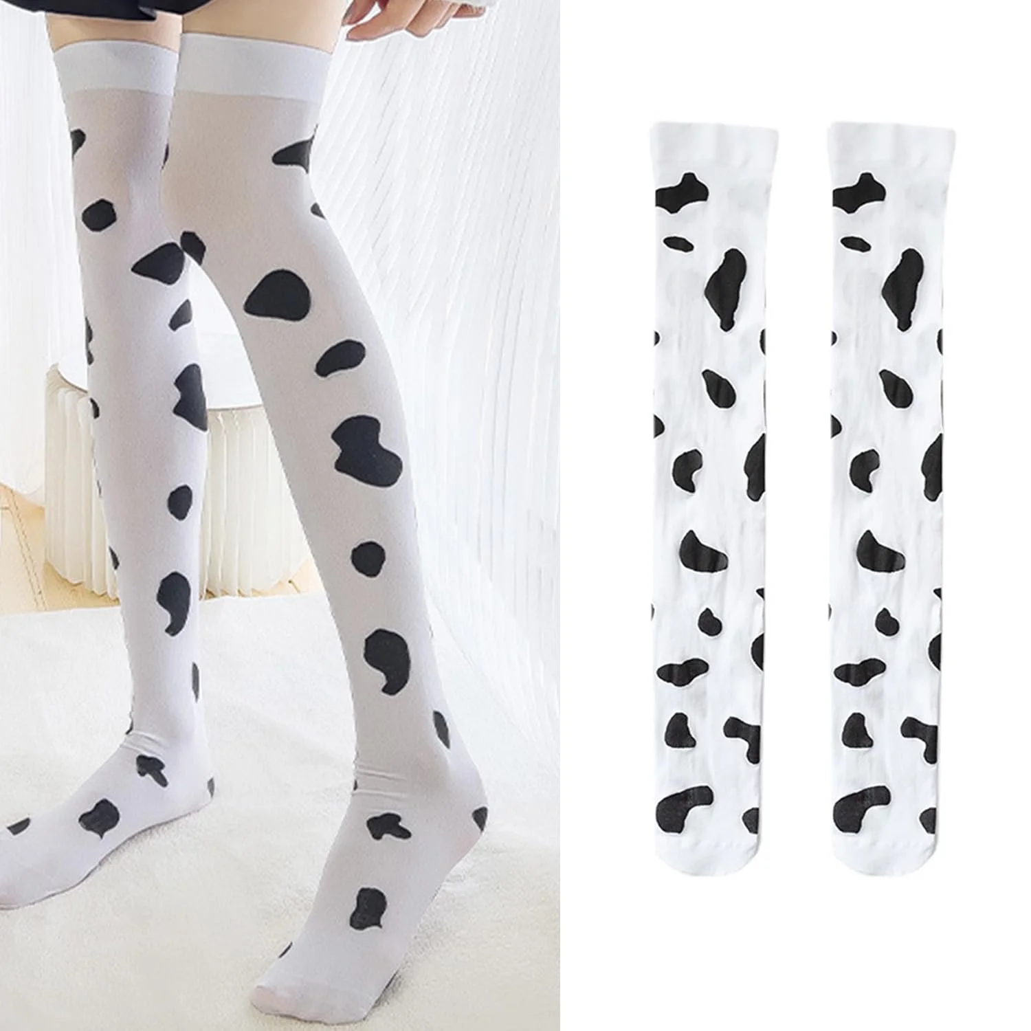 Шкарпетки вище коліна З малюнком тварин, Один розмір, фото №4