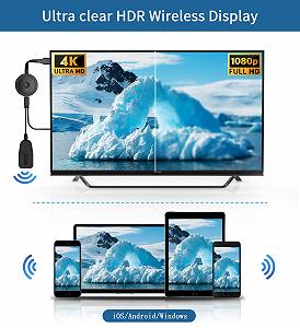 Бездротовий HDMI адаптер 4K Wireless Smart Media Player synthetic.ua - Фото 1