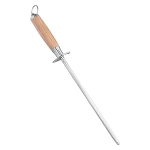 Мусат QWORK вуглецева сталь 39 см - Фото 1