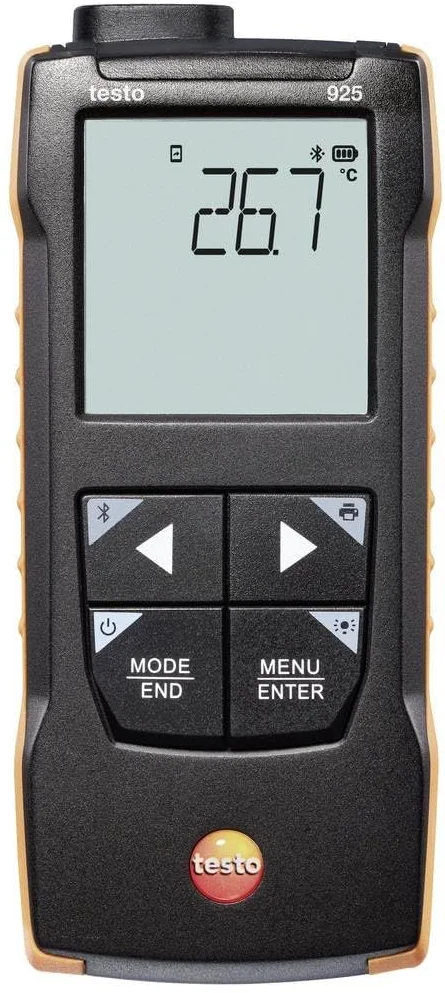 Промисловий термометр Testo 925 Чорний, фото №1 Промисловий термометр Testo 925 Чорний, фото №1