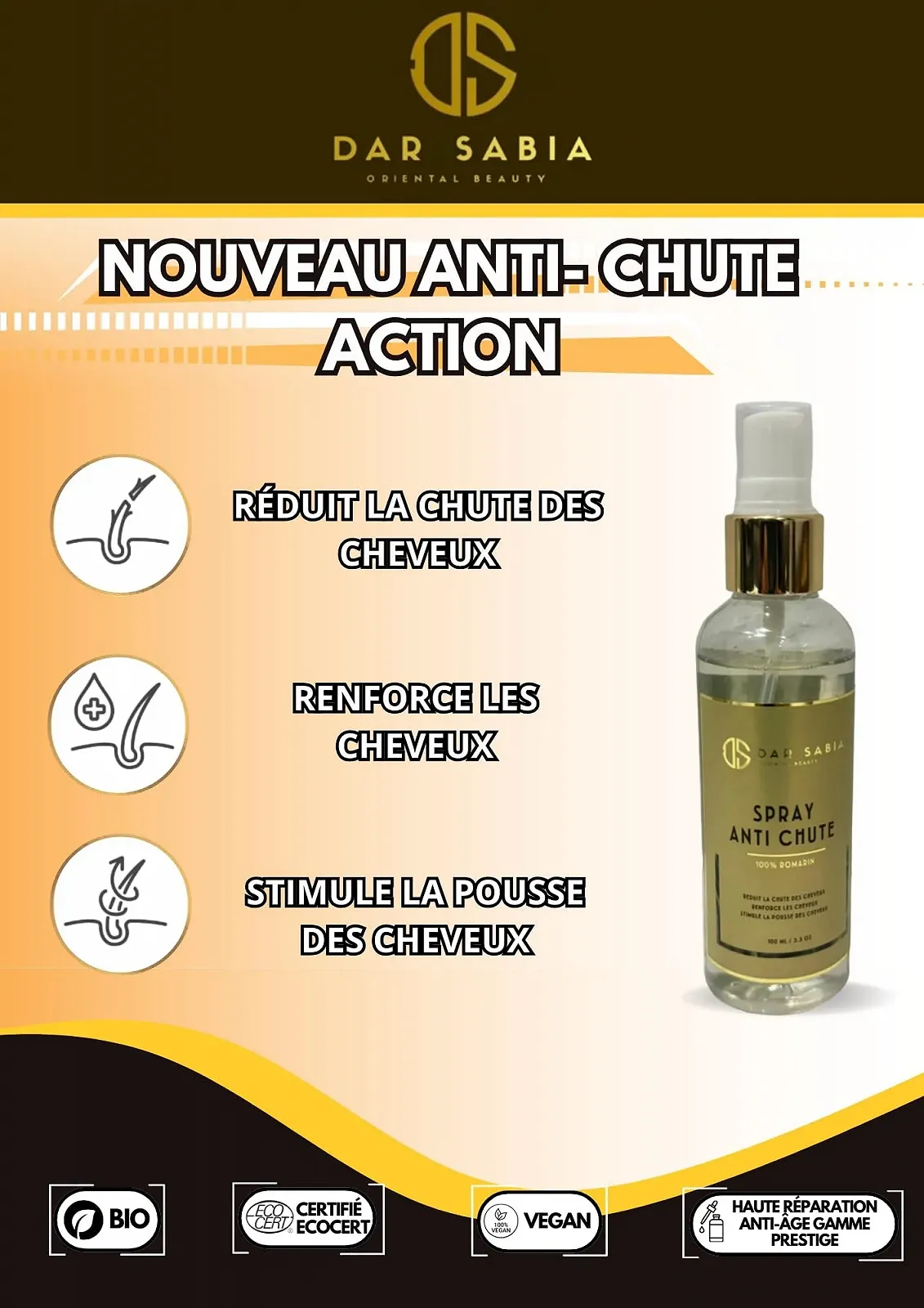 Спрей проти випадіння волосся Organic and Vegan Reactivates Hair Growth, 100% органічний та веганський, фото №5