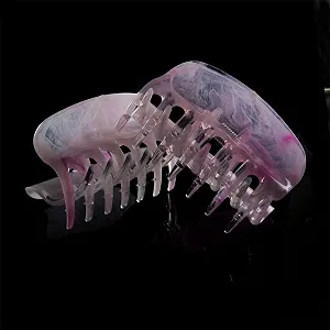 Заколка для волос WeLoveBeads 6 см розовая, 2 шт - Фото 1