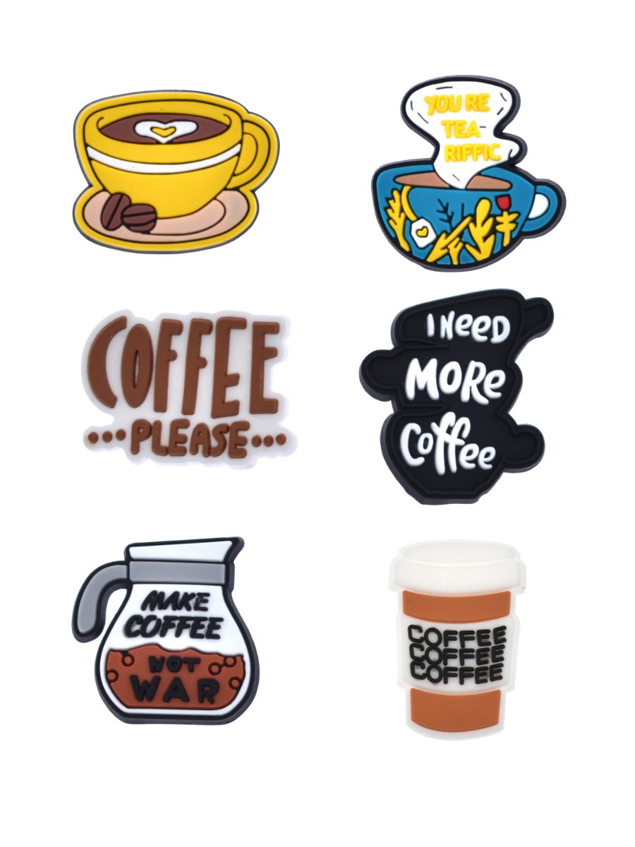 Джибитсы 6 шт, аксессуары для крокс, фото №1