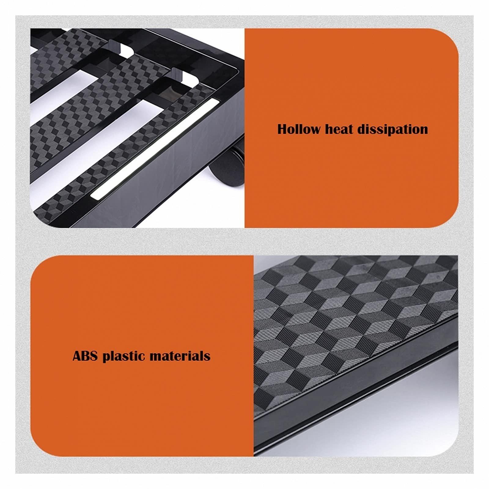 Регулируемая подставка для системного блока для ноутбуков и настольных компьютеров с 4 колесами под стол 47 x 25 см, фото №4