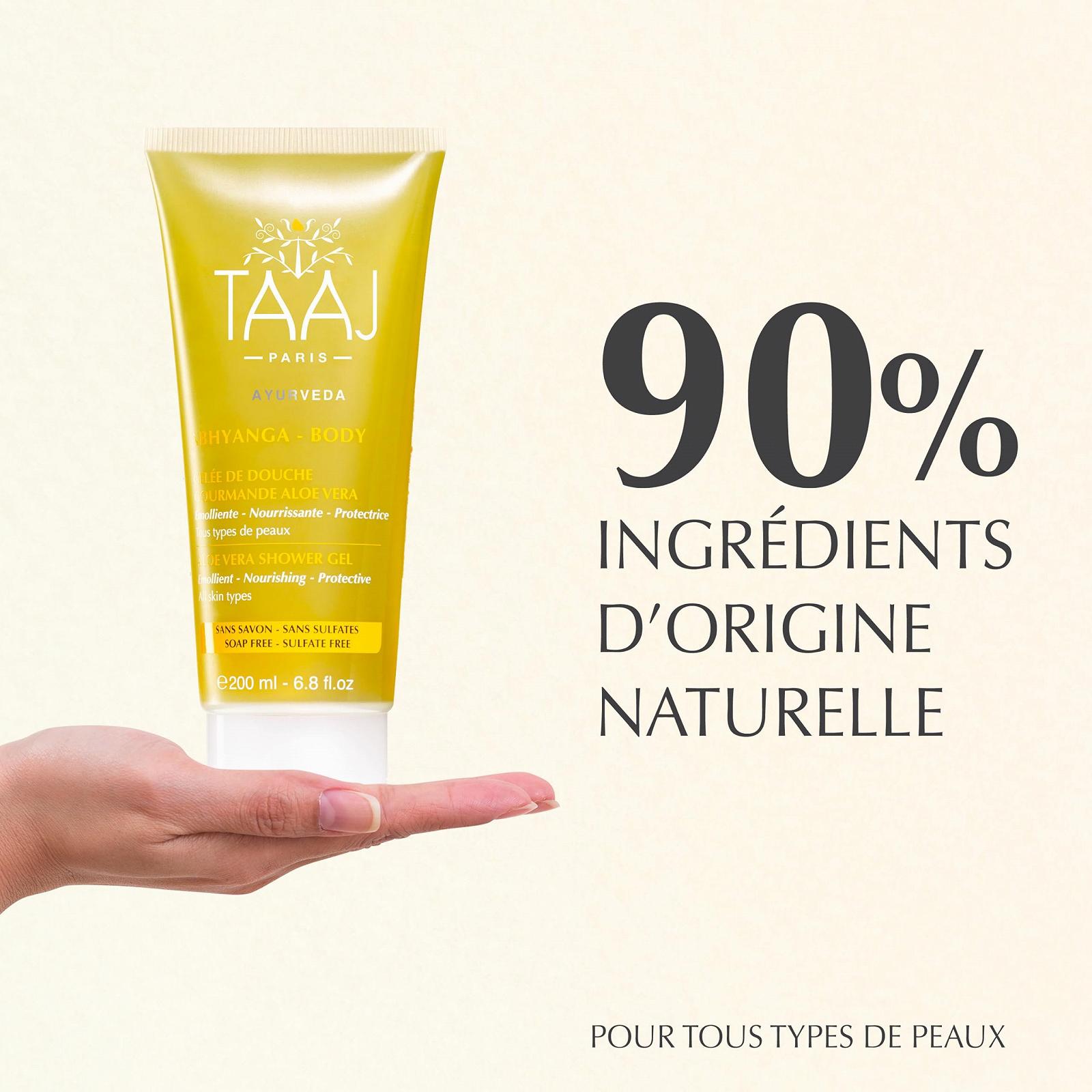 Желе для душу TAAJ Abhyanga Aloe Vera 3 x 200 мл, фото №4