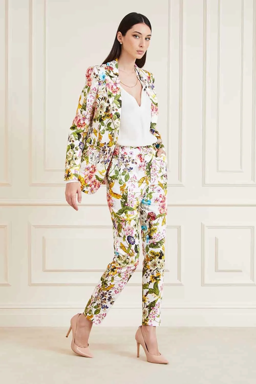 Женские брюки Marciano by Guess с цветочным принтом Разноцветные - 42, фото №2