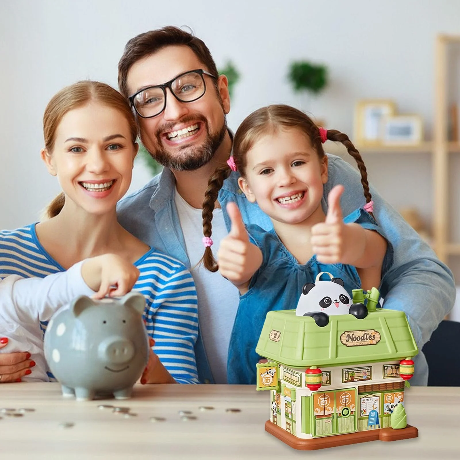 Скарбничка Panda Ударостійка 21,8×17×22 см, фото №5