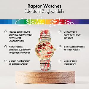 Часы Raptor Colourful Edition RA10205 Женские Аналоговые Кварцевые, многоцветные, Браслет цена на synthetic.ua - Фото 1 Часы Raptor Colourful Edition RA10205 Женские Аналоговые Кварцевые, многоцветные, Браслет synthetic.ua - Фото 1