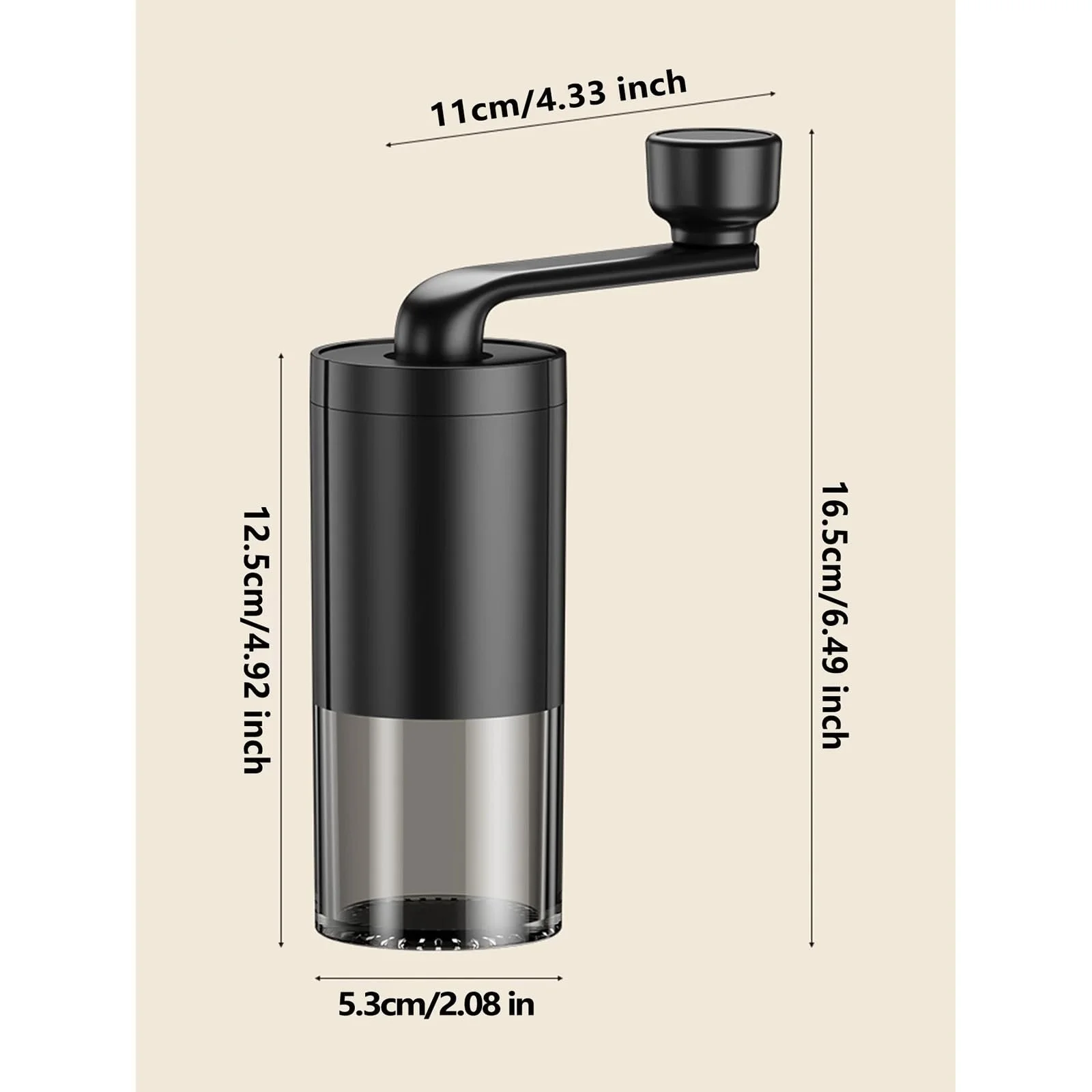 Ручная кофемолка для путешествий, текстурированная для кемпинга и дома, фото №6