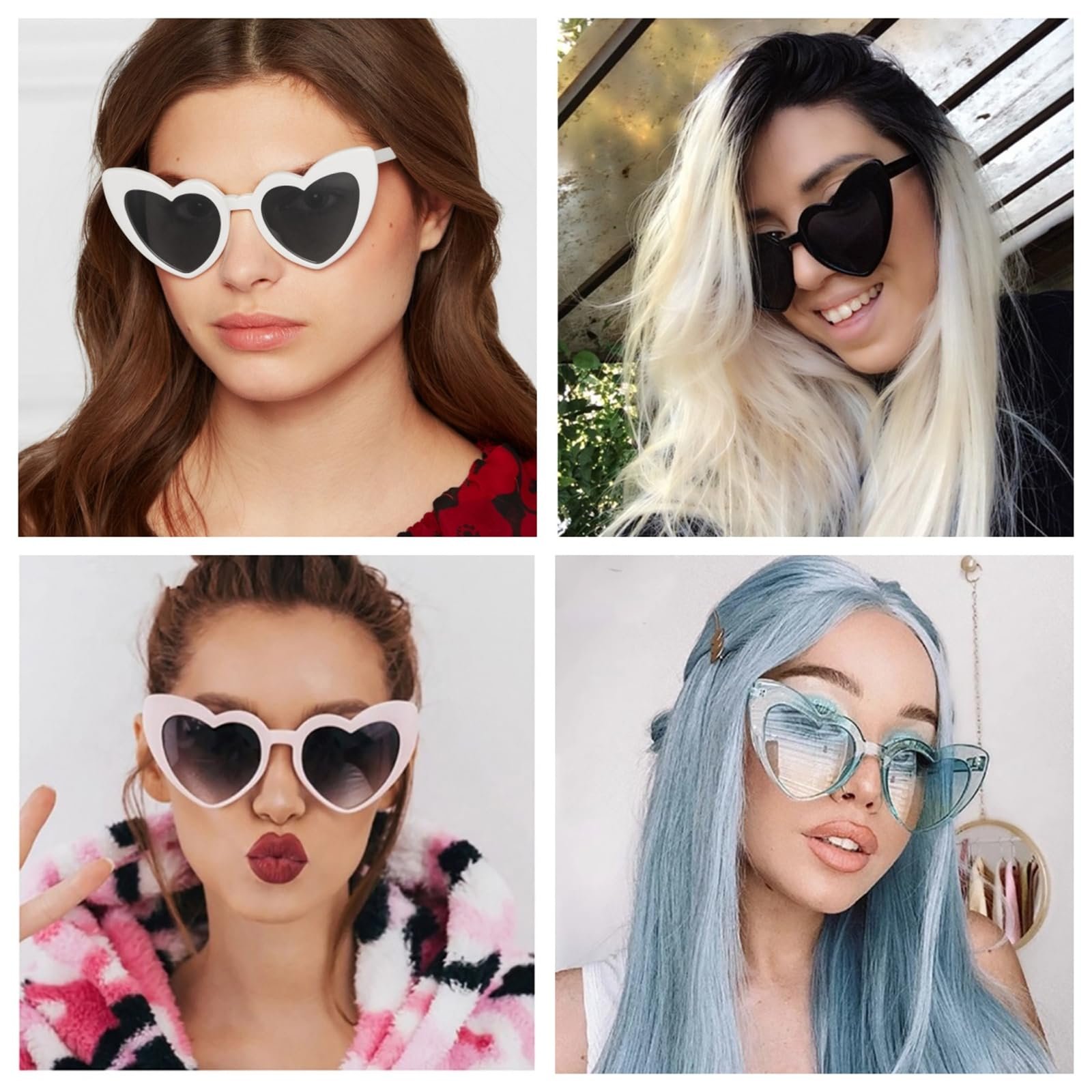 Сонцезахисні окуляри Серцеподібні qinqilanqi-S для жінок Вінтажні, фото №5