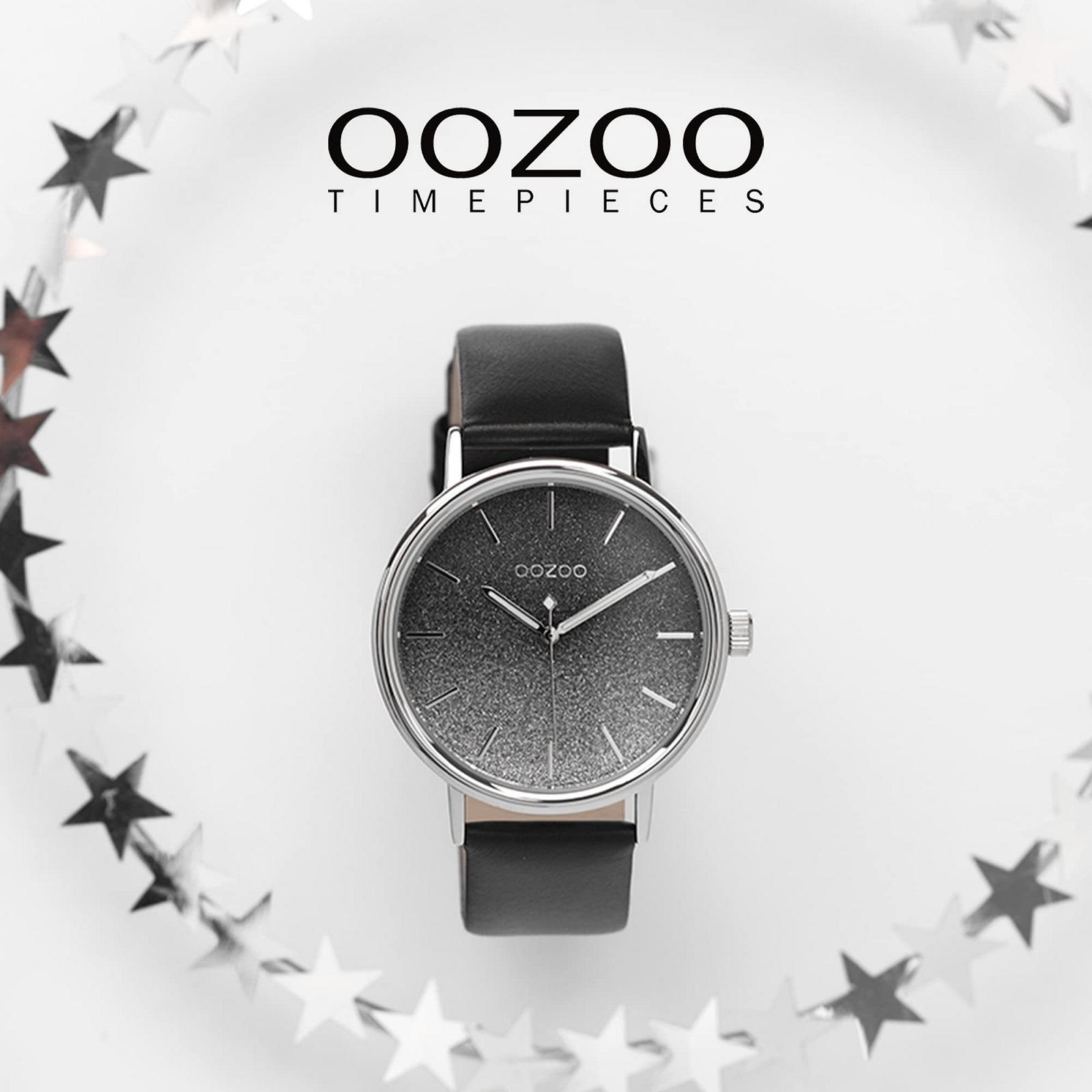 Жіночий годинник Oozoo Timepieces, наручний годинник зі шкіряним ремінцем 20 мм аналоговий, фото №4