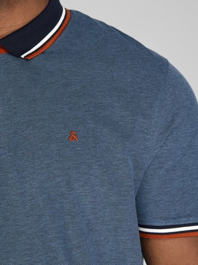 Рубашка-поло Jack&Jones PS 12143859 Джинсово-синий 2XL, фото №4