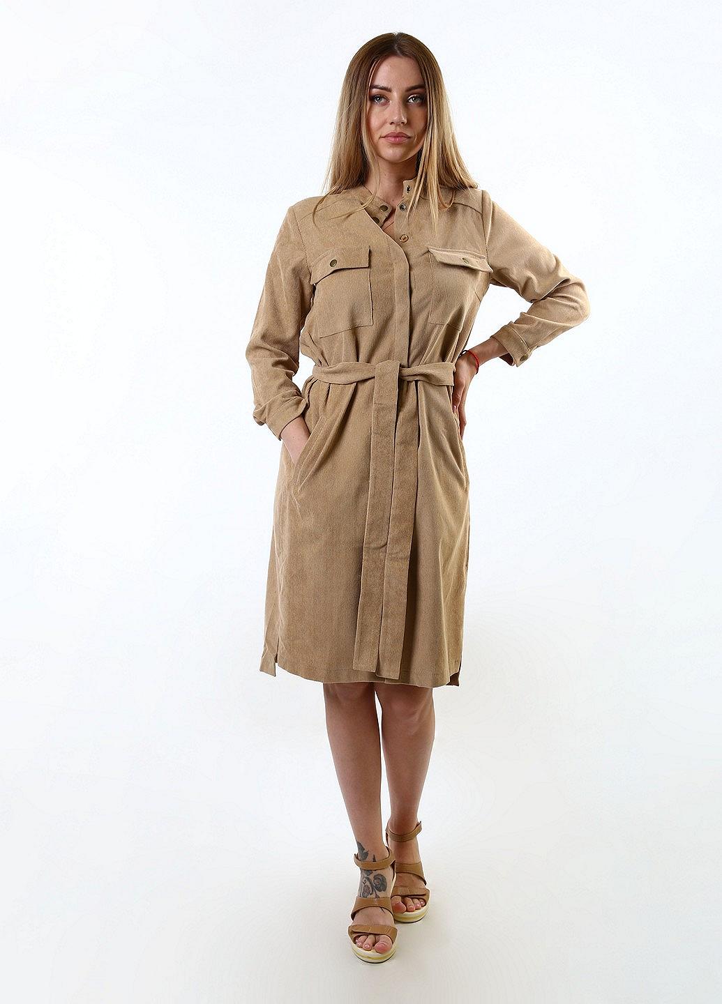 Платье inDresser L Бежевый (IN-F0280В064Г-Beige), фото №1