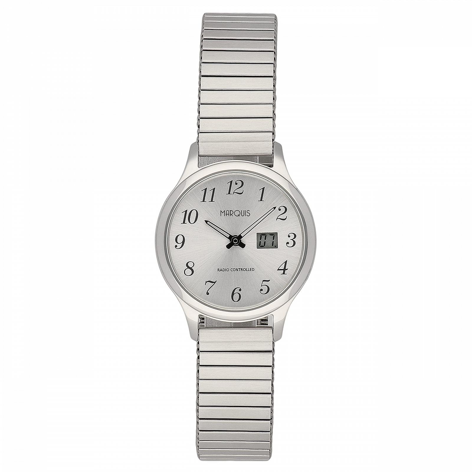 Жіночий Радіокерований Годинник MARQUIS 4006-502, сріблястий, Браслет, фото №1