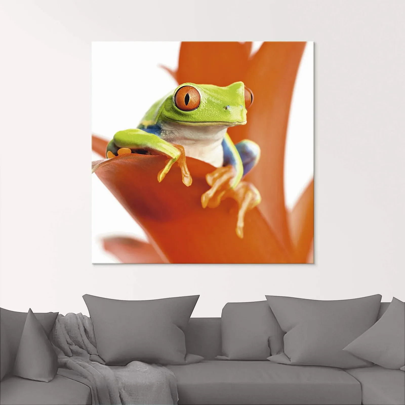 Скляна картина ARTland T5XA Природа Тварини Жаба 30 x 30 см, фото №8