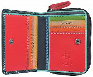Кошелек Visconti Rainbow Collection Женский Кожаный RB53 Черный/Rhumba RFID - Фото 1