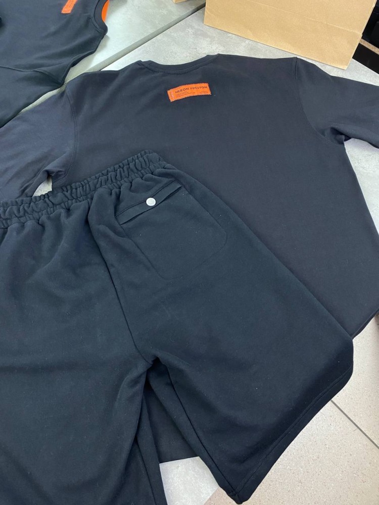 Футболка Heron Preston с брендовым принтом черного цвета f576, фото №2 Футболка Heron Preston с брендовым принтом черного цвета f576, фото №2