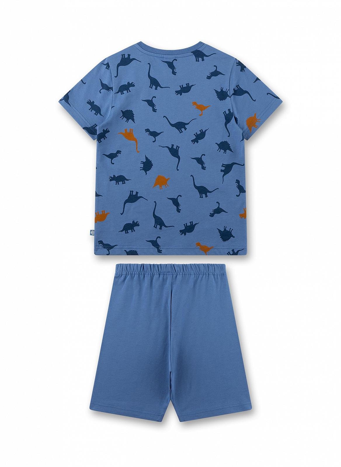 Піжама Sanetta Для хлопчиків Шорти Синій Динозавр, фото №2 Піжама Sanetta Для хлопчиків Шорти Синій Динозавр, фото №2