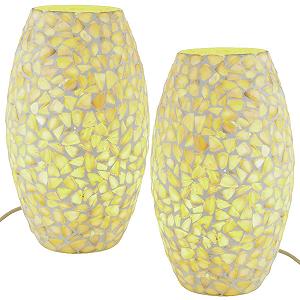 Настільна лампа Marrakech Boho Tiaga -2 Набір із 2 шт Декоративна приліжкова 28 см Мозаїка E27 - Фото 1