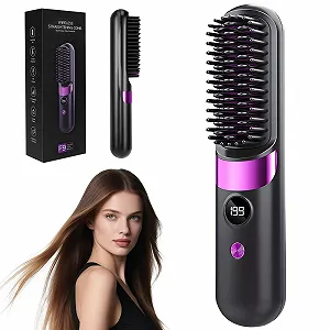Щітка-випрямляч Go Brush Pro бездротова портативна акумуляторна для короткого волосся 4 режими USB-C - Фото 1