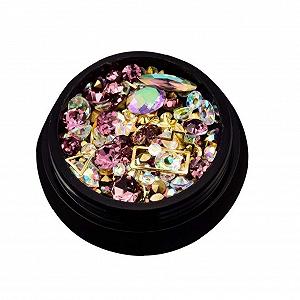 Набір для прикрас для нігтів, бісер, блискучі кристали - Фото 1