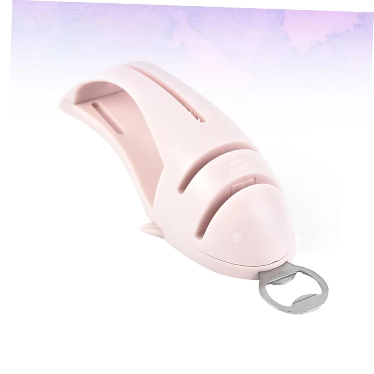 Точилка для ножей ABOOFAN многофункциональная с открывалкой Pink, фото №5