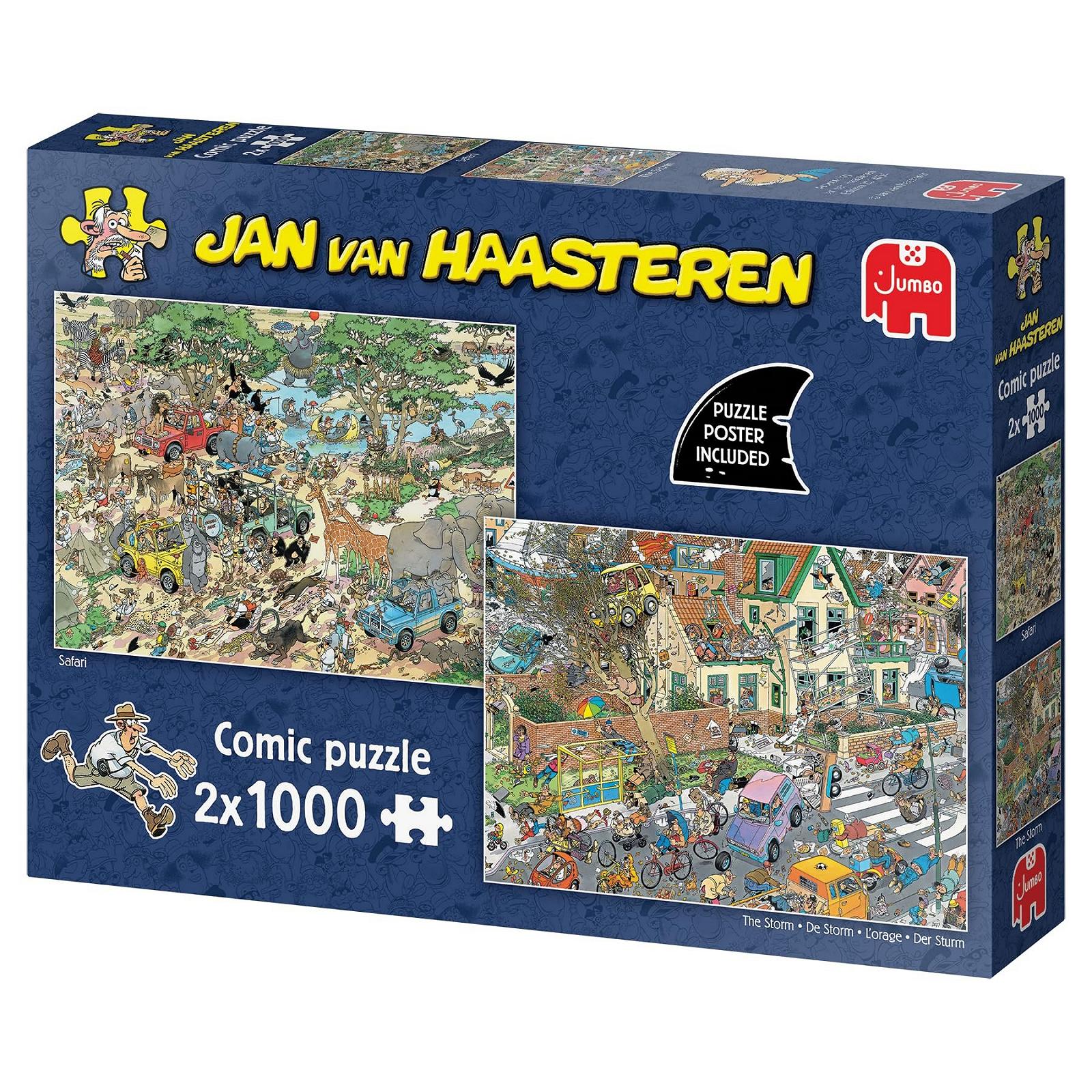 Пазл Jan van Haasteren Safari & Sturm 2 x 1000 елементів, фото №4