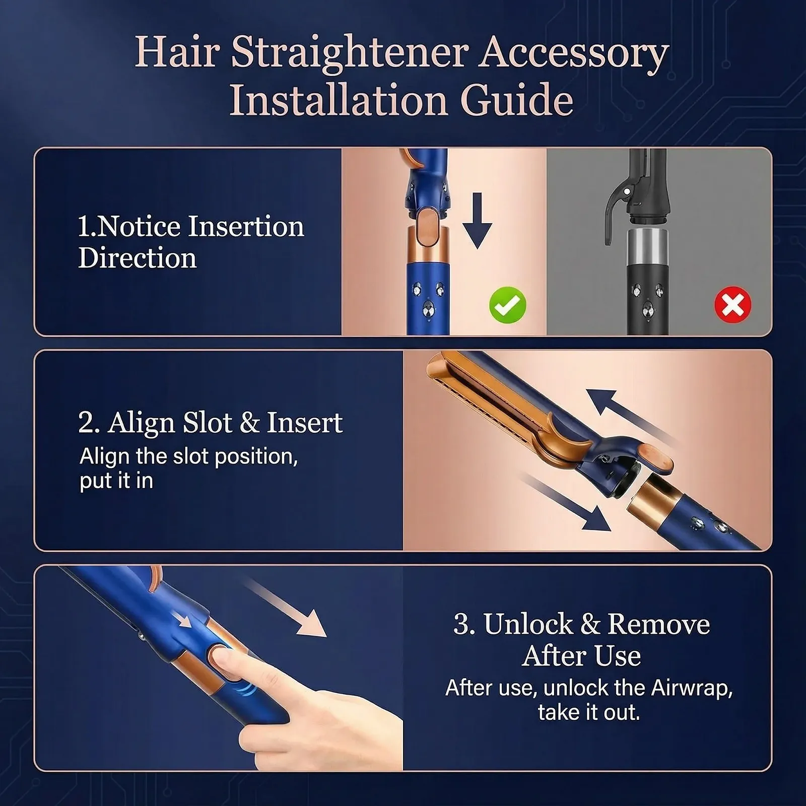 Насадка-выпрямитель для Dyson Airwrap HS01 HS05 HS08 Воздушный поток, фото №5 Насадка-выпрямитель для Dyson Airwrap HS01 HS05 HS08 Воздушный поток, фото №5
