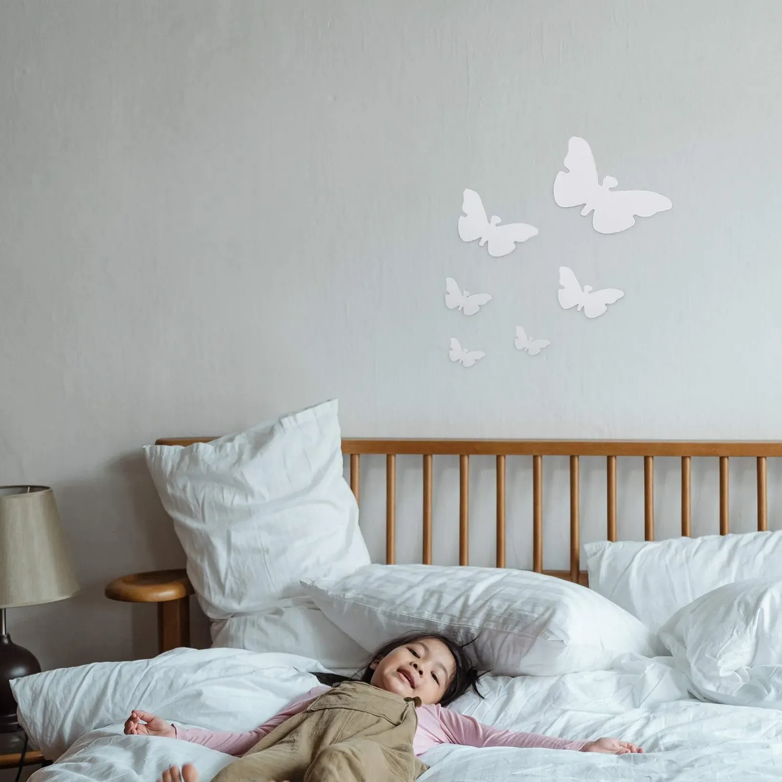 Набір наклейок на стіну OSALADI 3D Butterfly Mirror Acrylic, фото №4