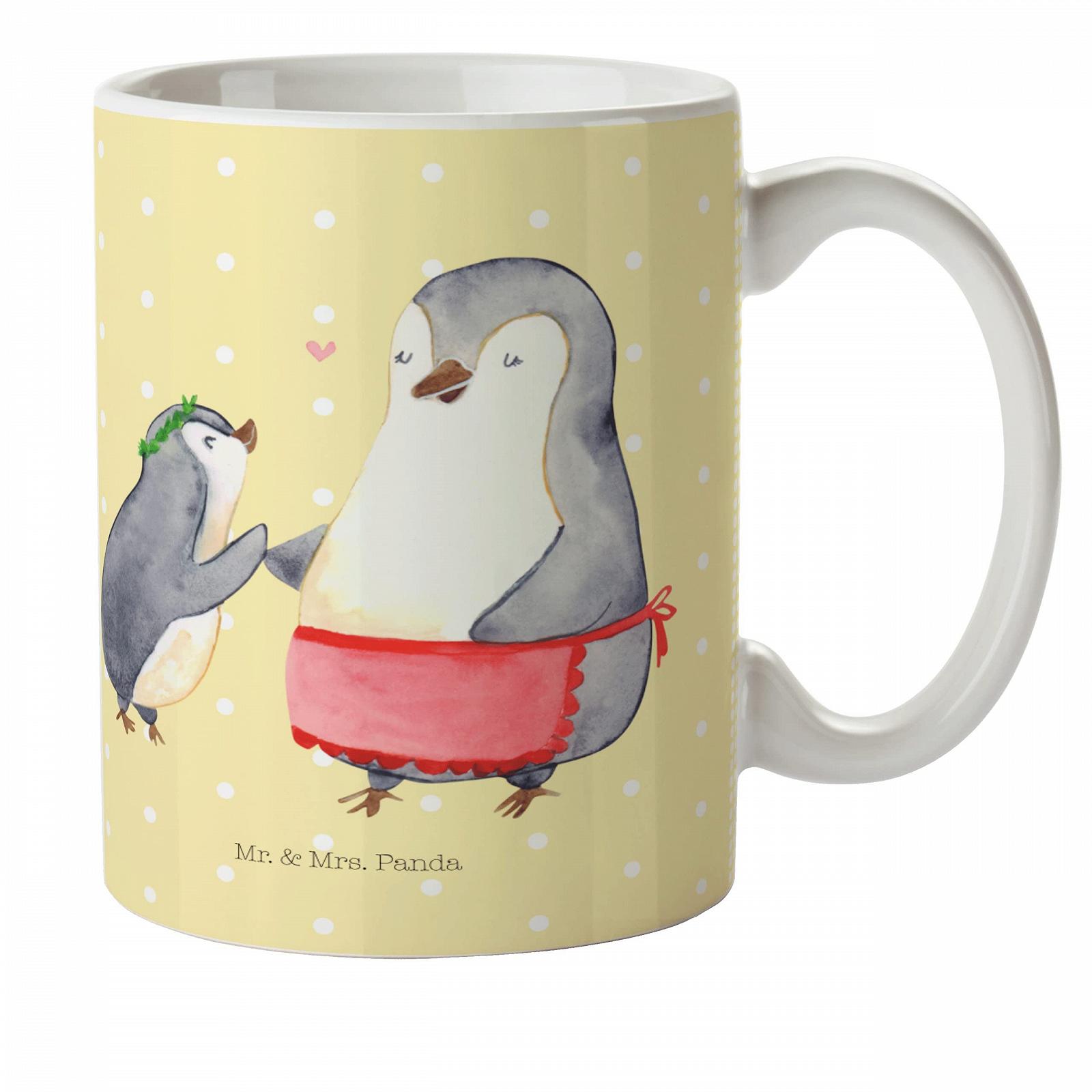 Дитяча чашка Mr. & Mrs. Panda Пінгвін з дитиною, пластикова, фото №1