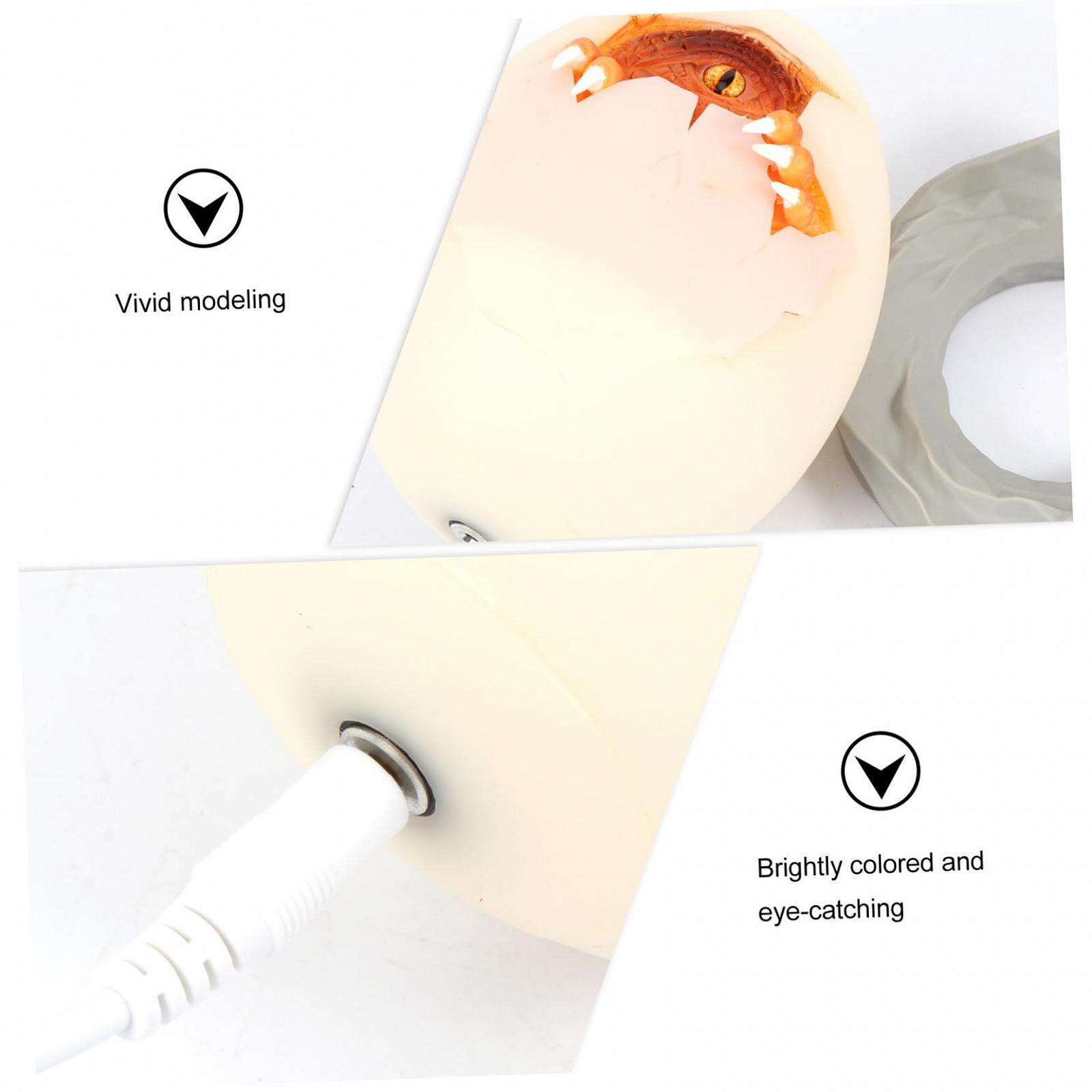 Ночник Housoutil 3D Ночник-Динозавр Dinosaurier-ei-lichter 3D-LED лампа Детский, фото №2