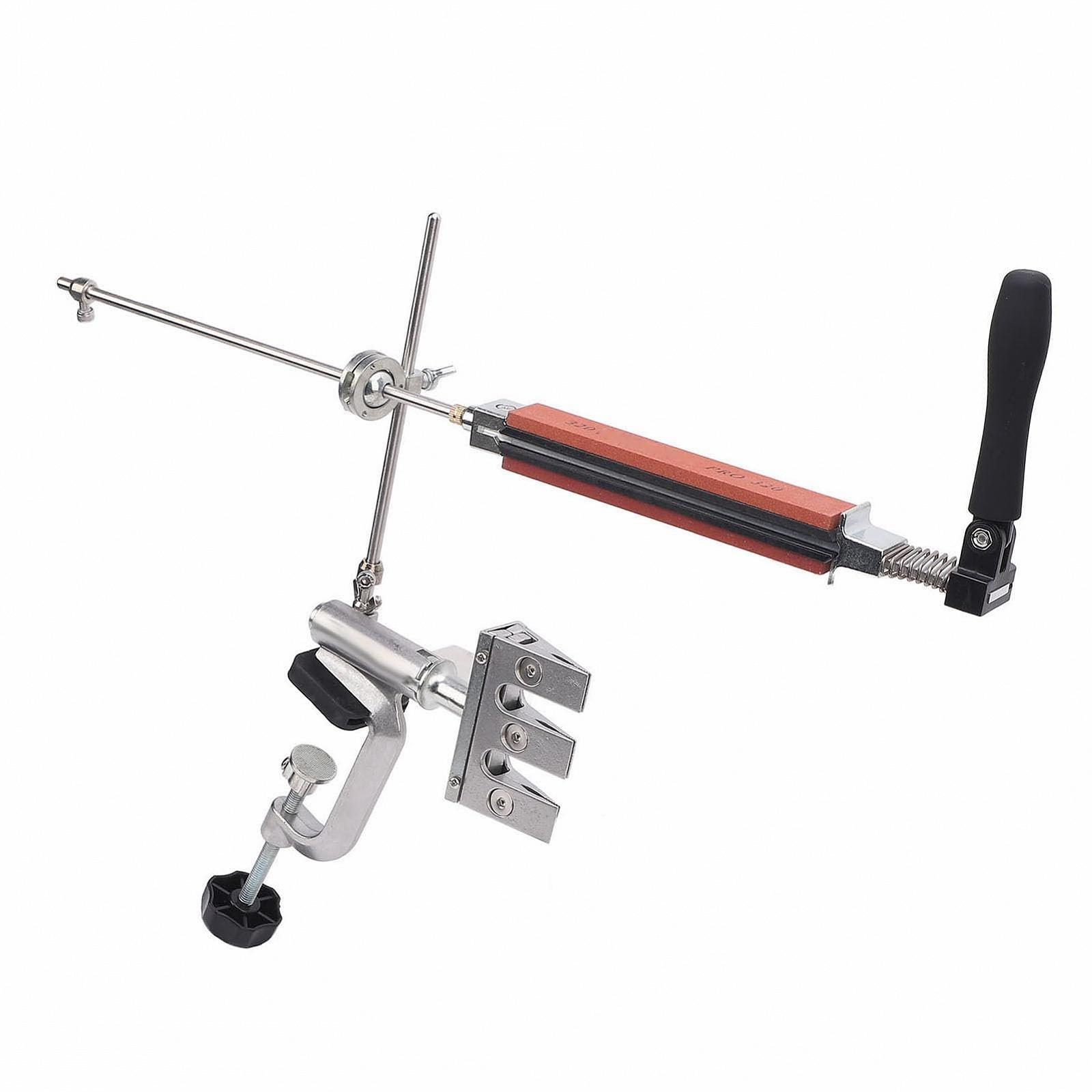 Точильная система для ножей 360° поворотная с набором камней металлическая, фото №5 Точильная система для ножей 360° поворотная с набором камней металлическая, фото №5