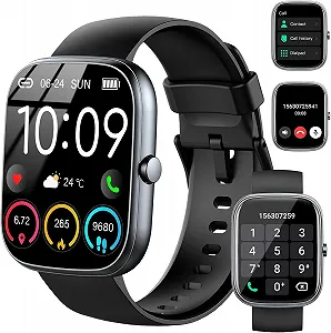 Смартгодинник 1.91 Inch HD для Чоловіків та Жінок з Функцією Телефону, 113+ Спортивних Режимів, IP68 Водонепроникний, з Монітором Серцевого Ритму та Сну, Крокомір для Android - Фото 1