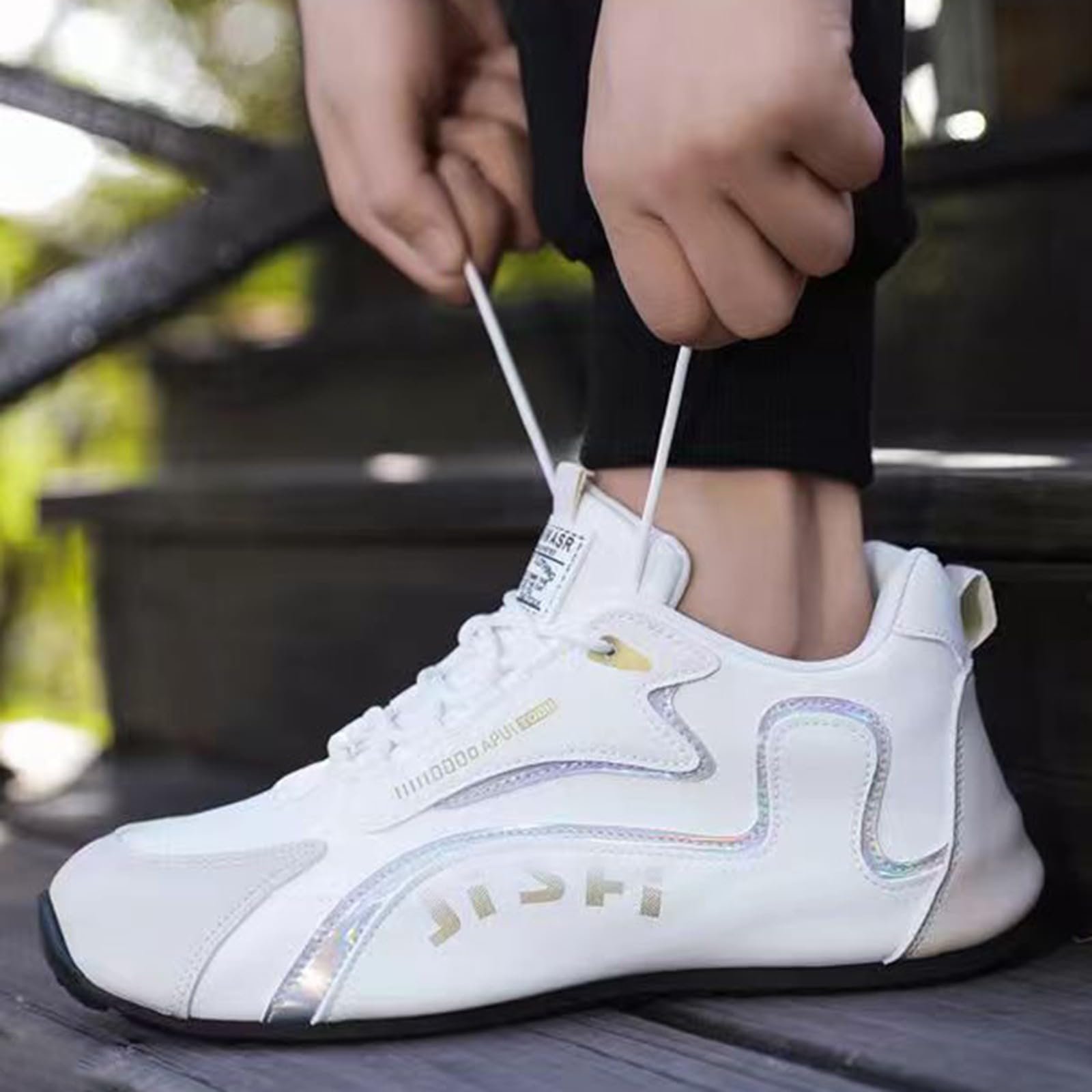 Мужские Кроссовки Белые Кожаные Размер 44, фото №5 Мужские Кроссовки Белые Кожаные Размер 44, фото №5