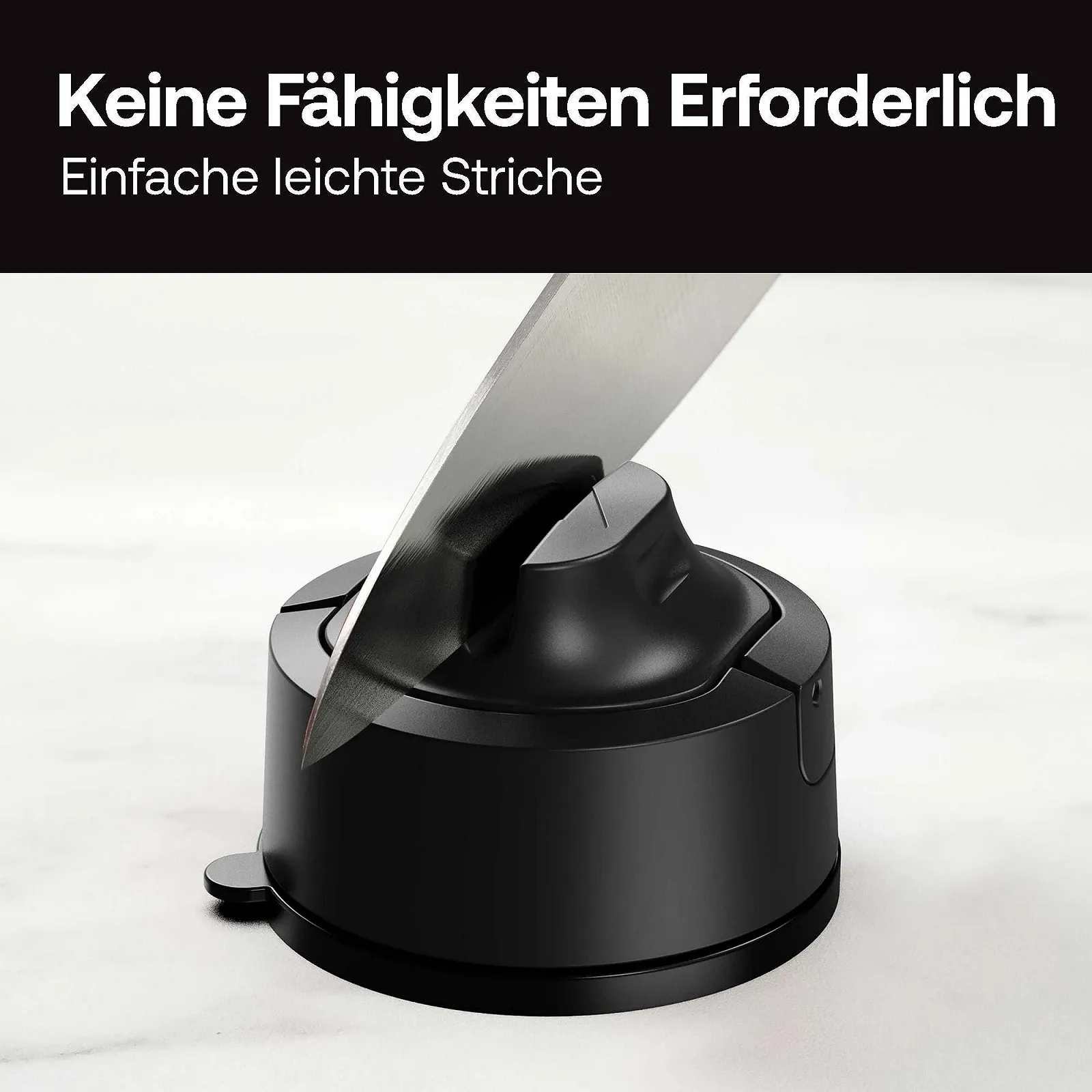 Точилка для ножей AnySharp Evo PowerGrip С присоской Черный, фото №4