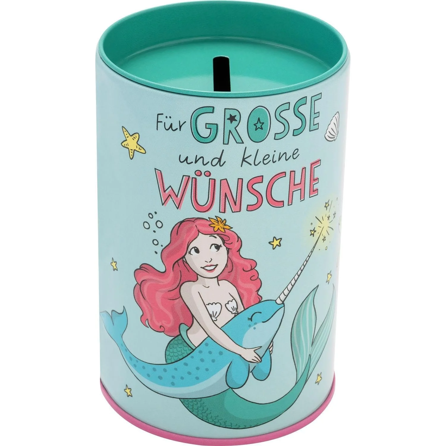 Скарбничка GRUSS & CO Mermaid Металева 9 см з прорізом зверху, фото №1
